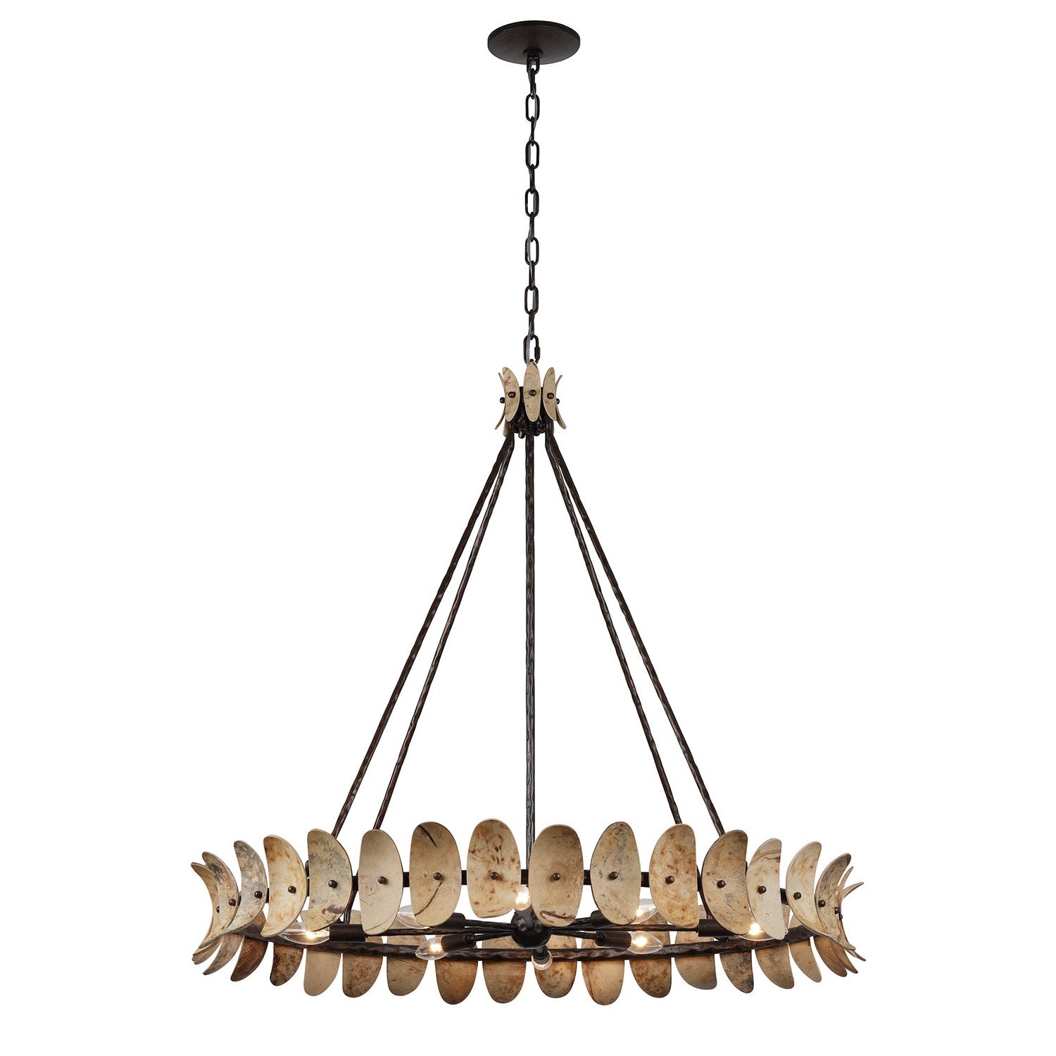 Savoy House - 1-8124-8-26 - Eight Light Chandelier - Monarch - Champagne Mist with Coconut Shell