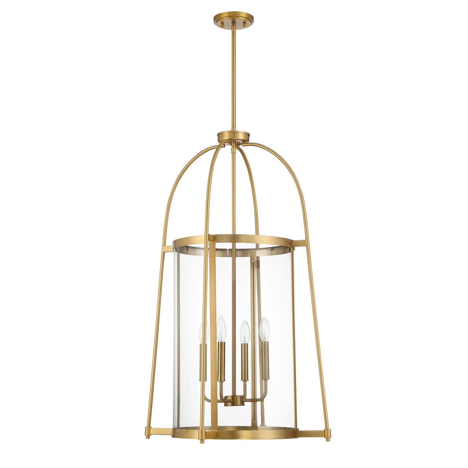 Savoy House - 3-2406-4-322 - Four Light Pendant - Rosedale - Warm Brass