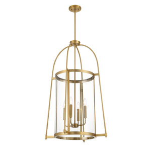 Savoy House - 3-2406-4-322 - Four Light Pendant - Rosedale - Warm Brass