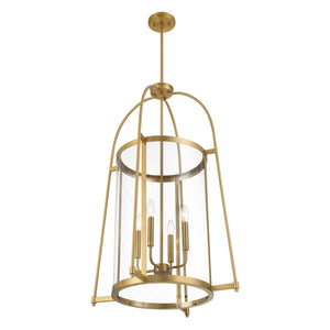 Savoy House - 3-2406-4-322 - Four Light Pendant - Rosedale - Warm Brass