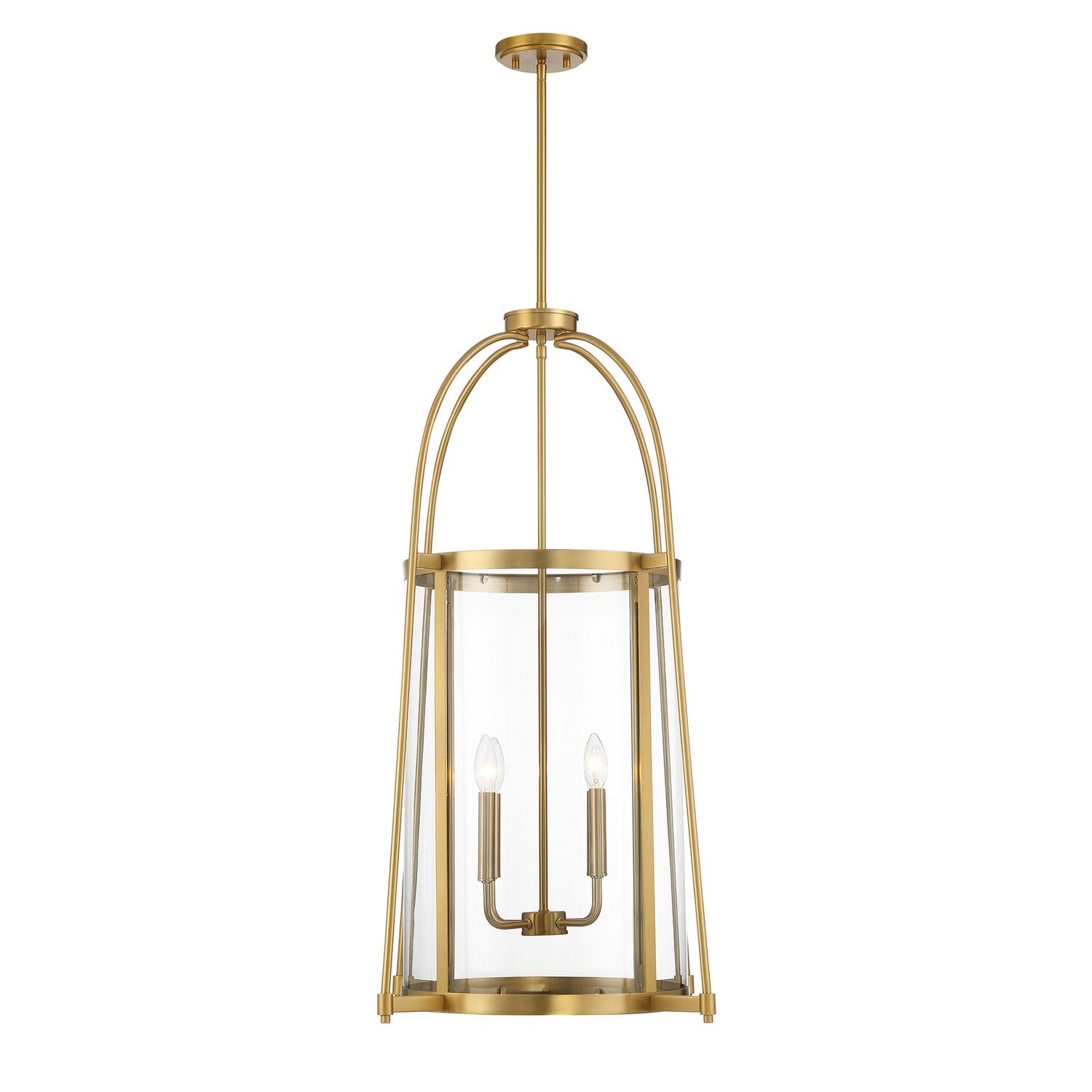 Savoy House - 3-2406-4-322 - Four Light Pendant - Rosedale - Warm Brass