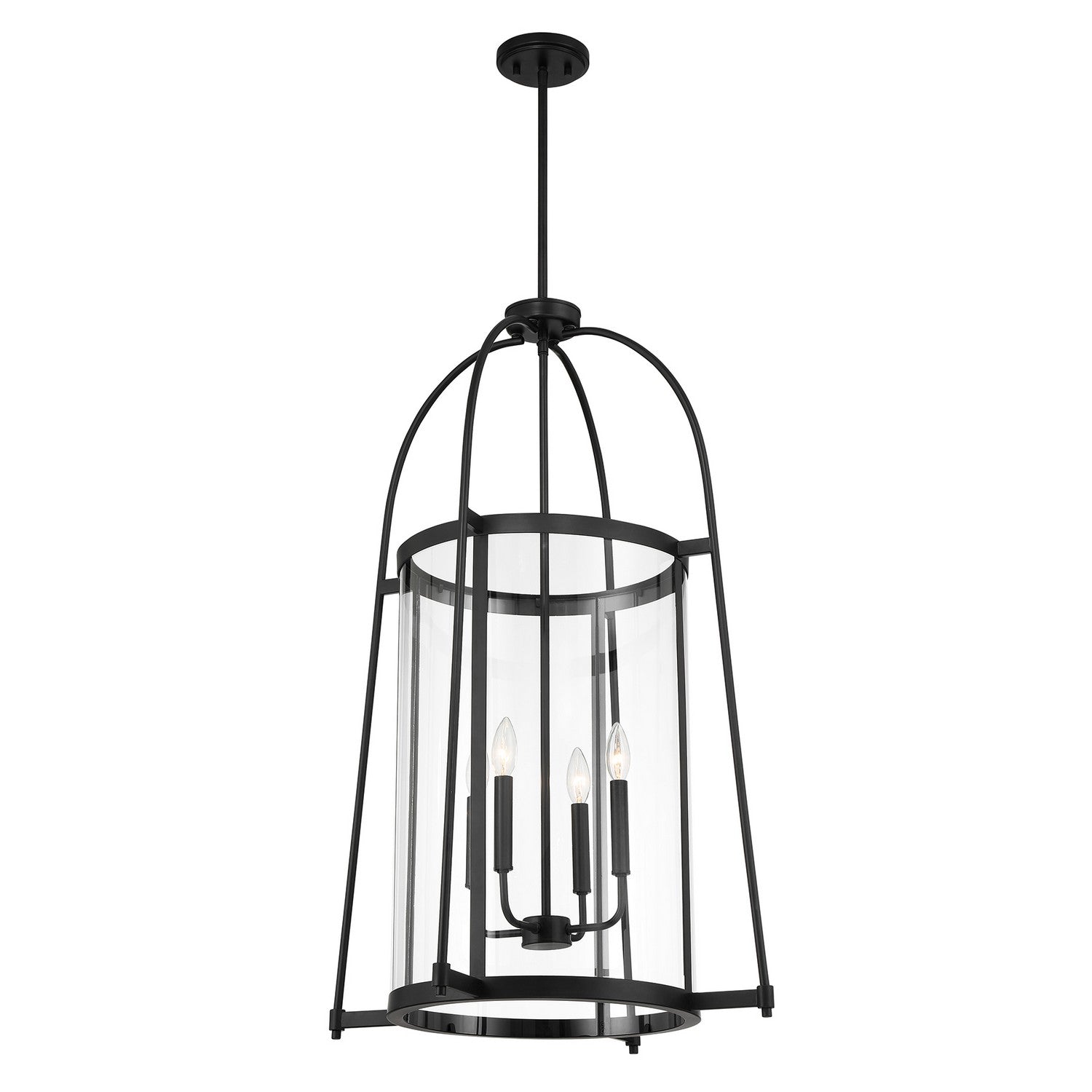 Savoy House - 3-2406-4-89 - Four Light Pendant - Rosedale - Matte Black