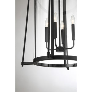 Savoy House - 3-2406-4-89 - Four Light Pendant - Rosedale - Matte Black