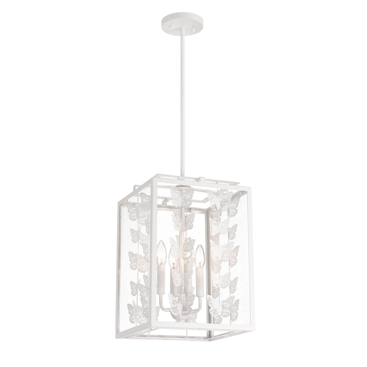 Savoy House - 3-4197-4-83 - Four Light Pendant - Birch - Bisque White