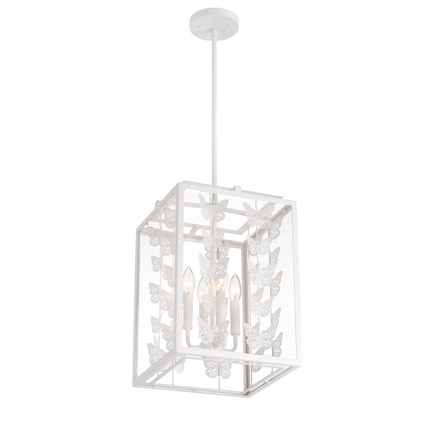 Savoy House - 3-4197-4-83 - Four Light Pendant - Birch - Bisque White