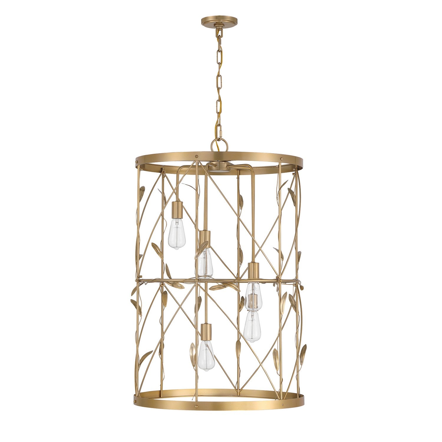 Savoy House - 3-6599-5-171 - Five Light Pendant - Lexington - Burnished Brass