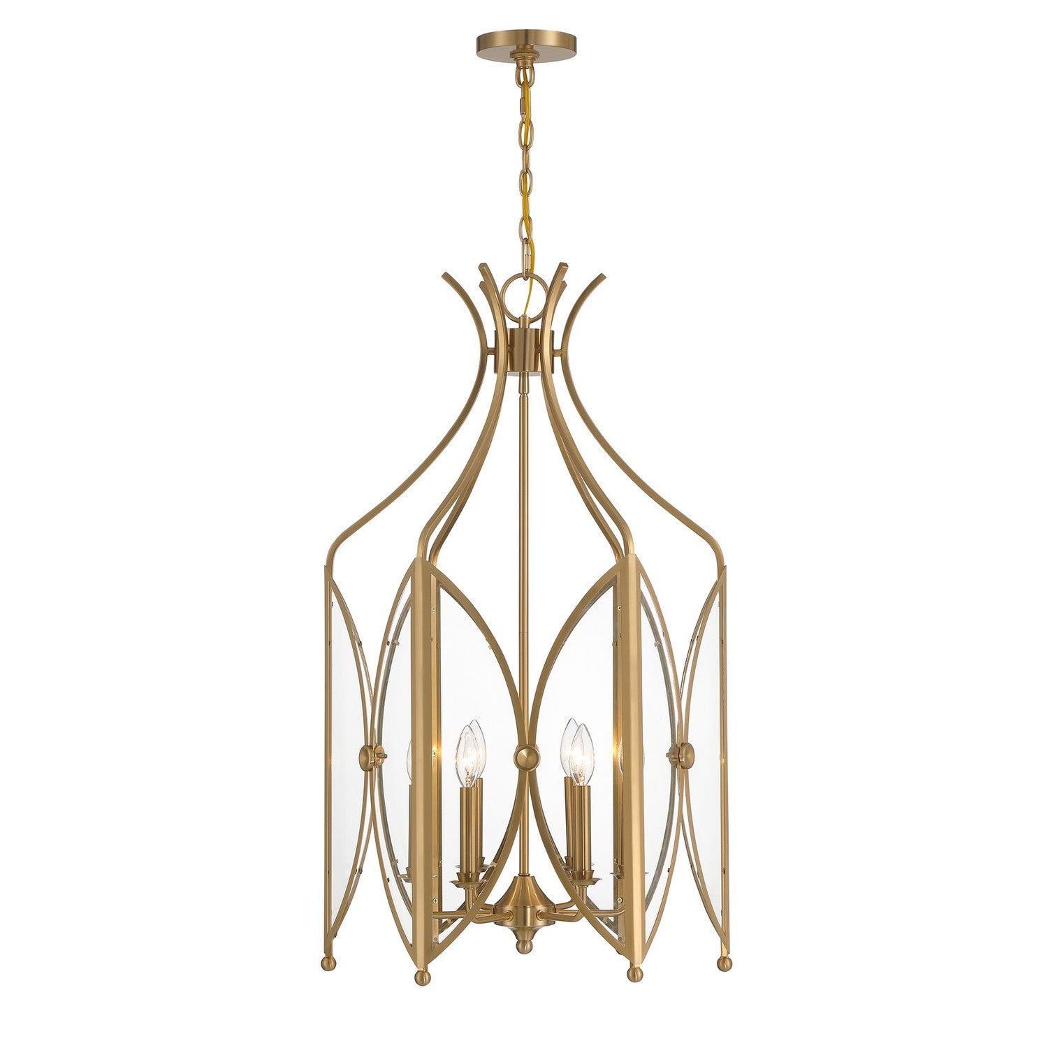 Savoy House - 3-6802-6-127 - Six Light Pendant - Enclave - Noble Brass