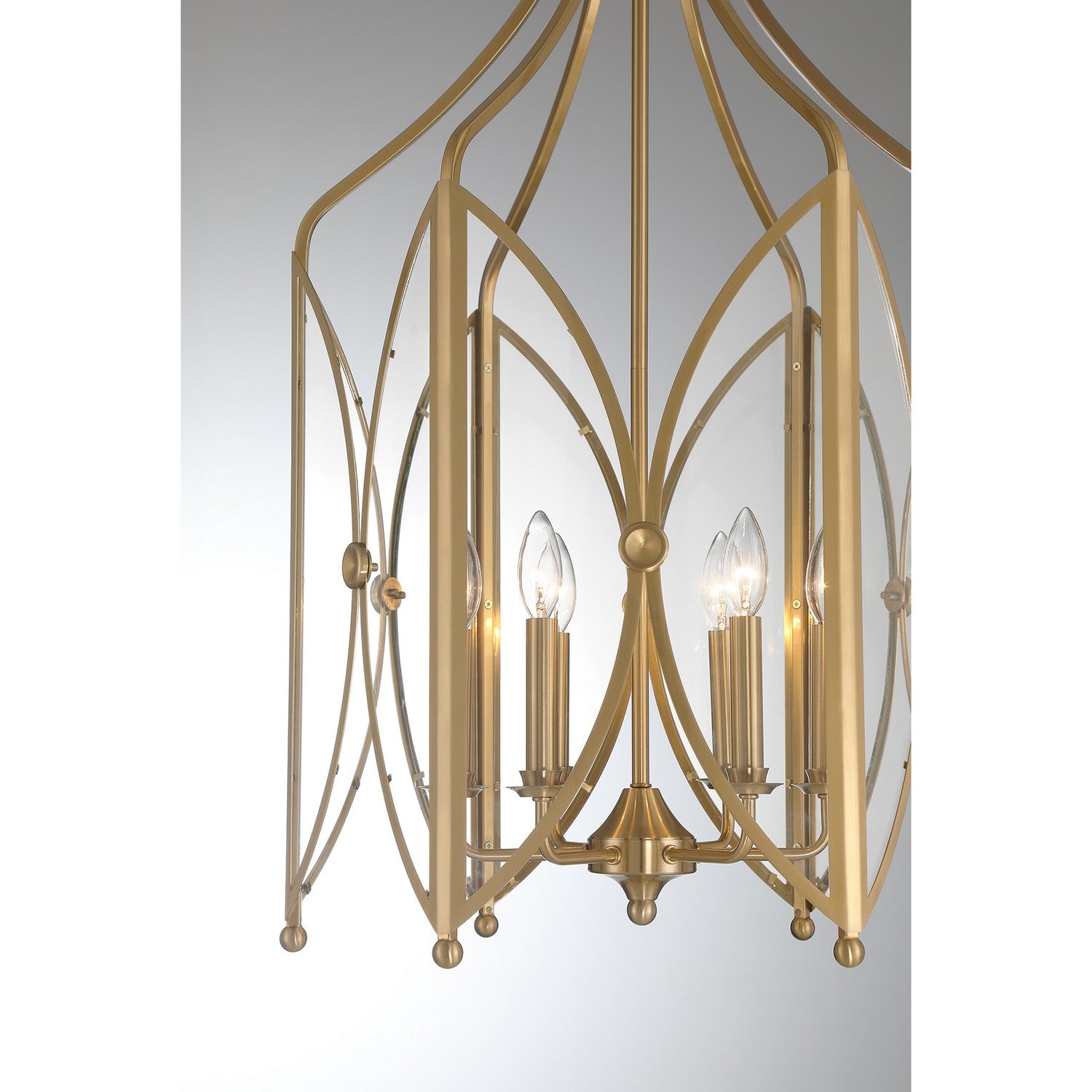 Savoy House - 3-6802-6-127 - Six Light Pendant - Enclave - Noble Brass