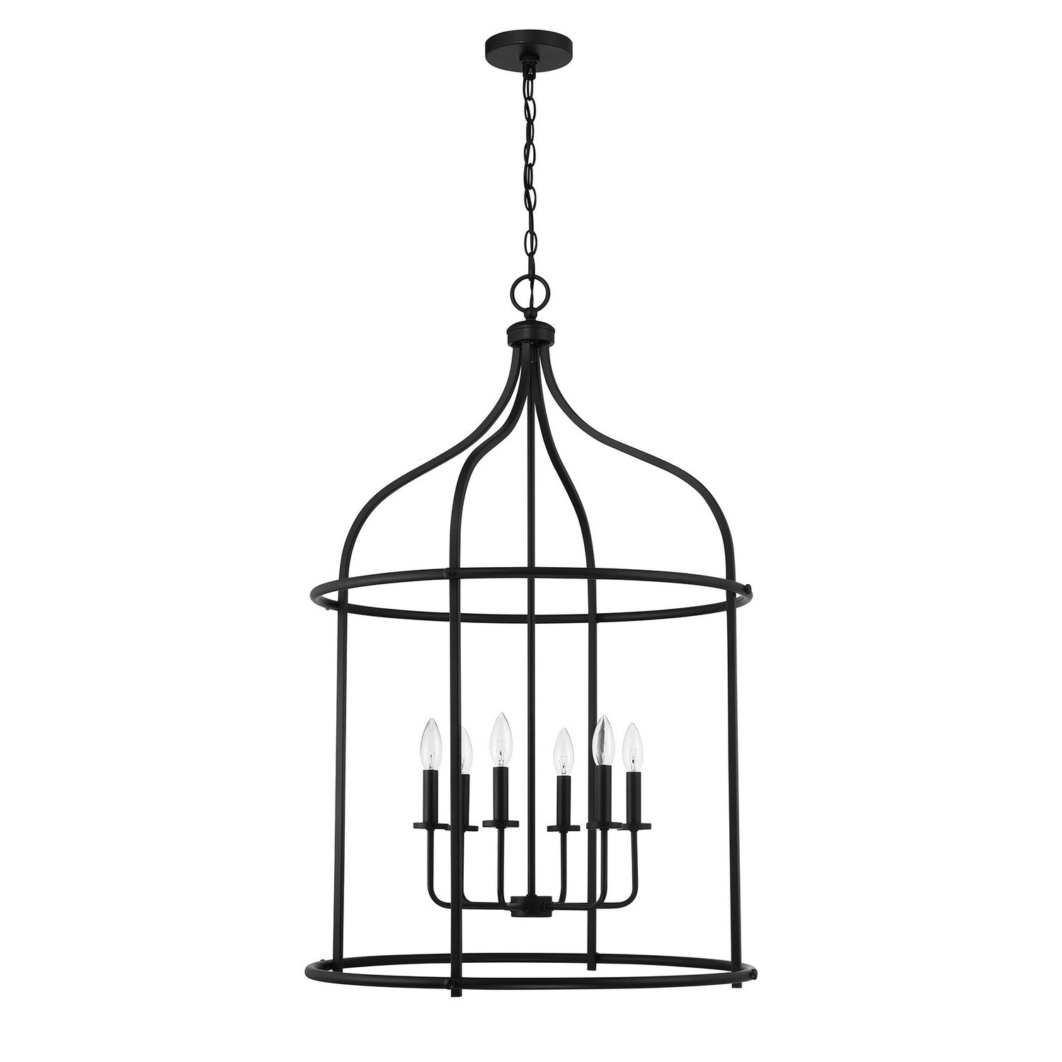 Savoy House - 3-7388-6-89 - Six Light Pendant - Brookstone - Matte Black