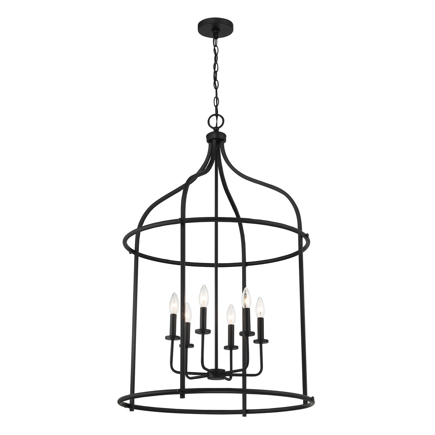 Savoy House - 3-7388-6-89 - Six Light Pendant - Brookstone - Matte Black