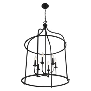 Savoy House - 3-7388-6-89 - Six Light Pendant - Brookstone - Matte Black