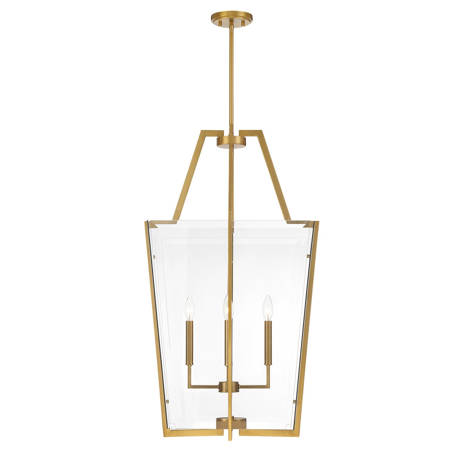 Savoy House - 3-9950-4-322 - Four Light Pendant - Farell - Warm Brass