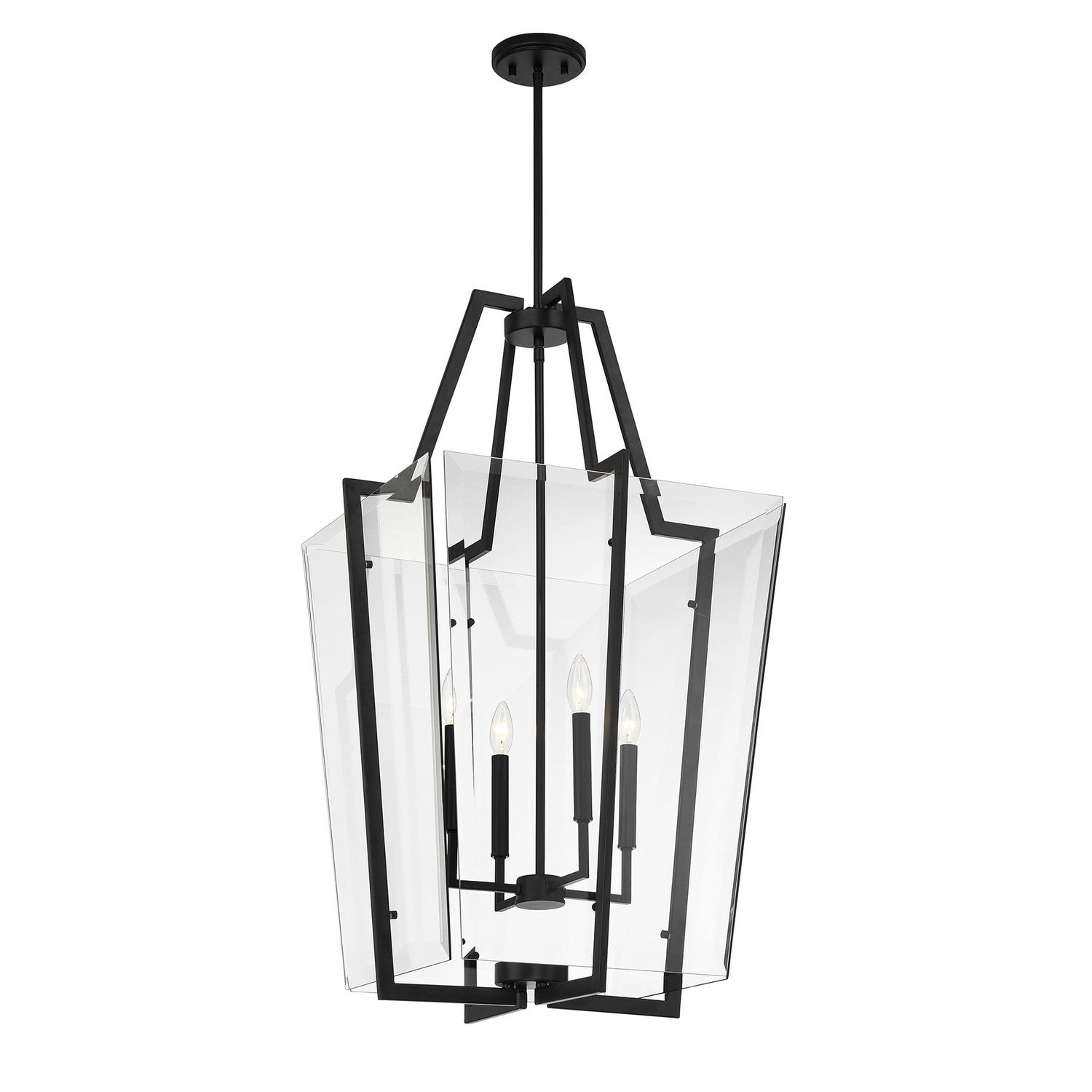 Savoy House - 3-9950-4-89 - Four Light Pendant - Farell - Matte Black