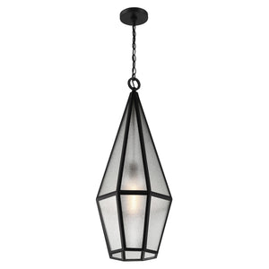 Savoy House - 5-706-BK - One Light Outdoor Hanging Lantern - Peninsula - Matte Black