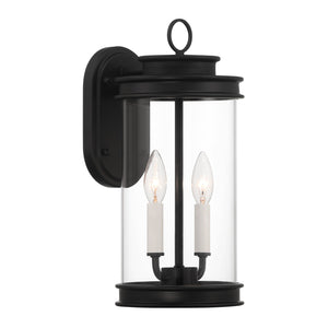 Savoy House - 5-904-BK - Two Light Outdoor Wall Lantern - Englewood - Matte Black