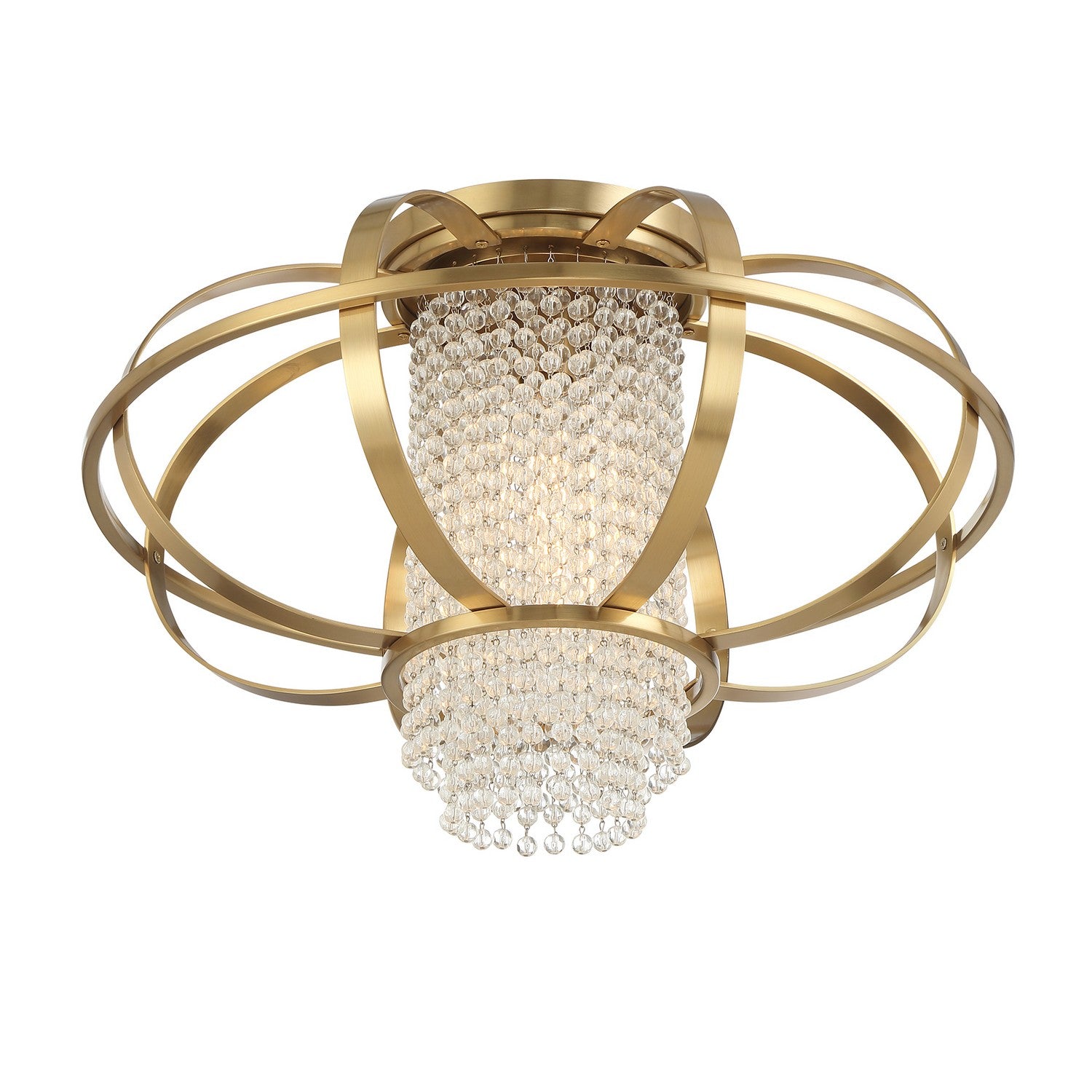 Savoy House - 6-5218-1-322 - One Light Flush Mount - Idlewild - Warm Brass