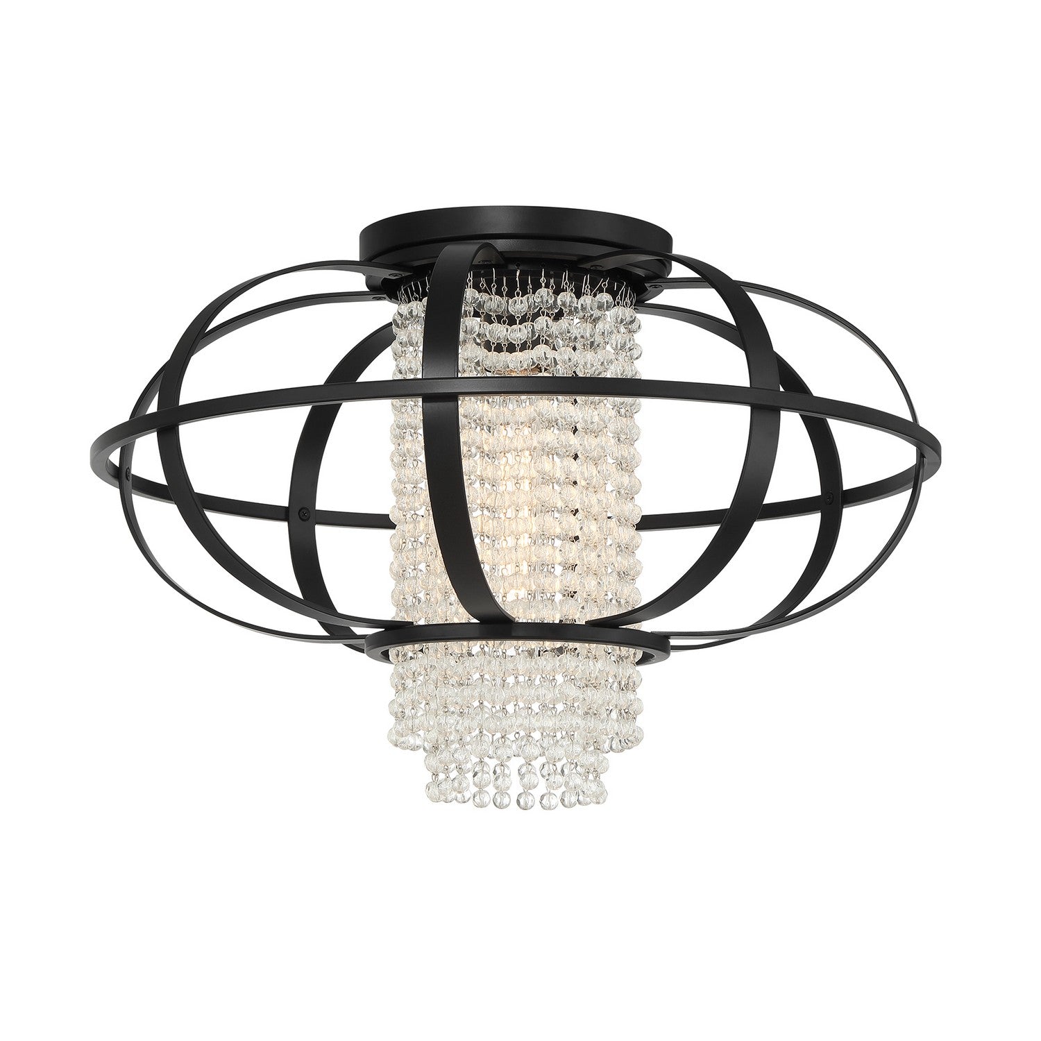 Savoy House - 6-5218-1-89 - One Light Flush Mount - Idlewild - Matte Black