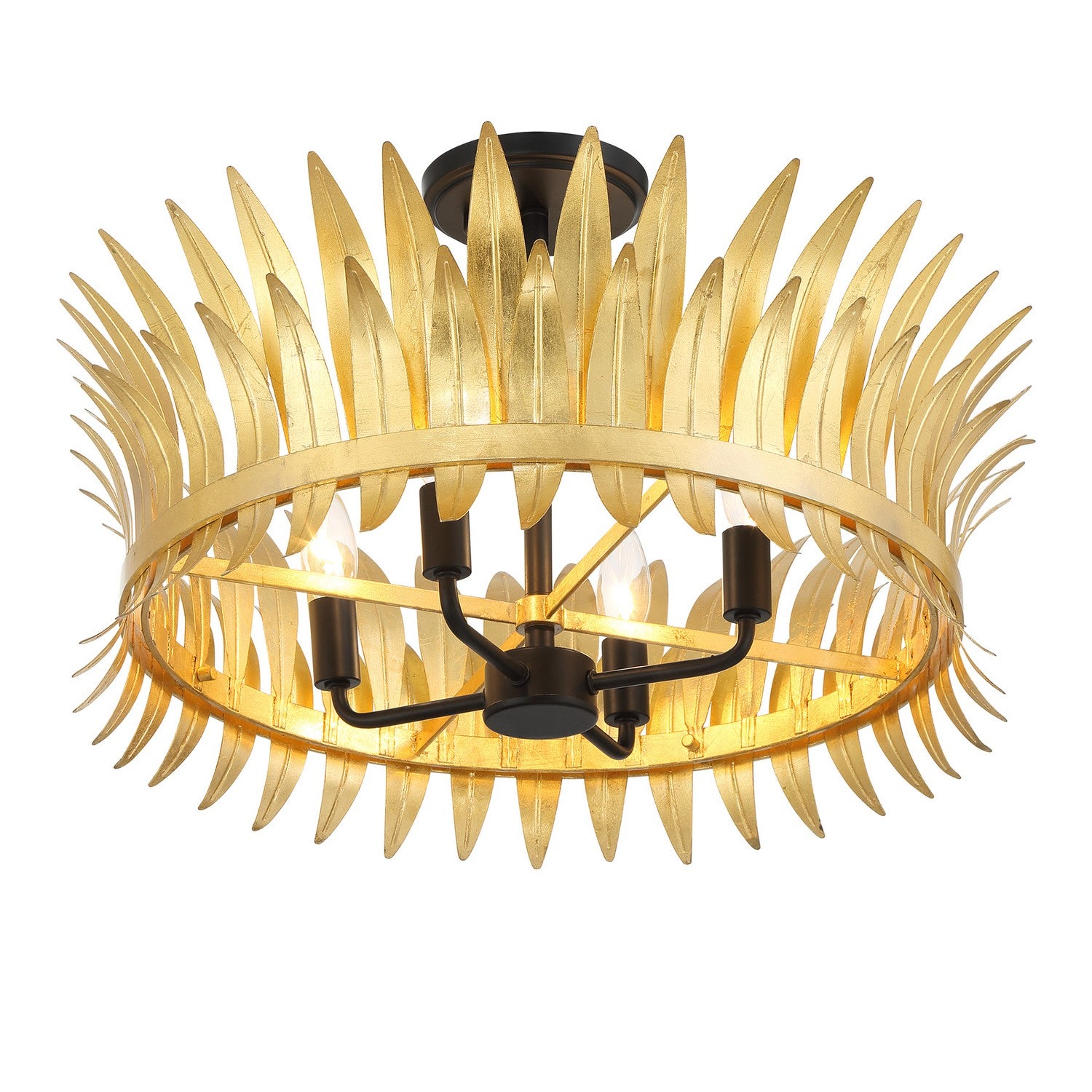 Savoy House - 6-7900-4-261 - Four Light Semi-Flush Mount - Ensley - True Gold