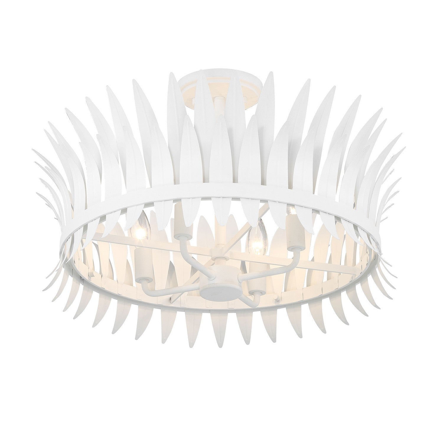 Savoy House - 6-7900-4-83 - Four Light Semi-Flush Mount - Ensley - Bisque White