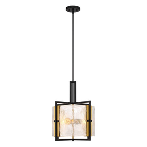 Savoy House - 7-1699-3-143 - Three Light Pendant - Hayward - Matte Black with Warm Brass Accents