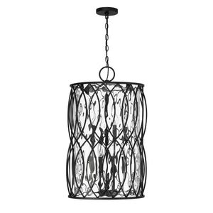 Savoy House - 7-2004-8-89 - Eight Light Pendant - Snowden - Matte Black