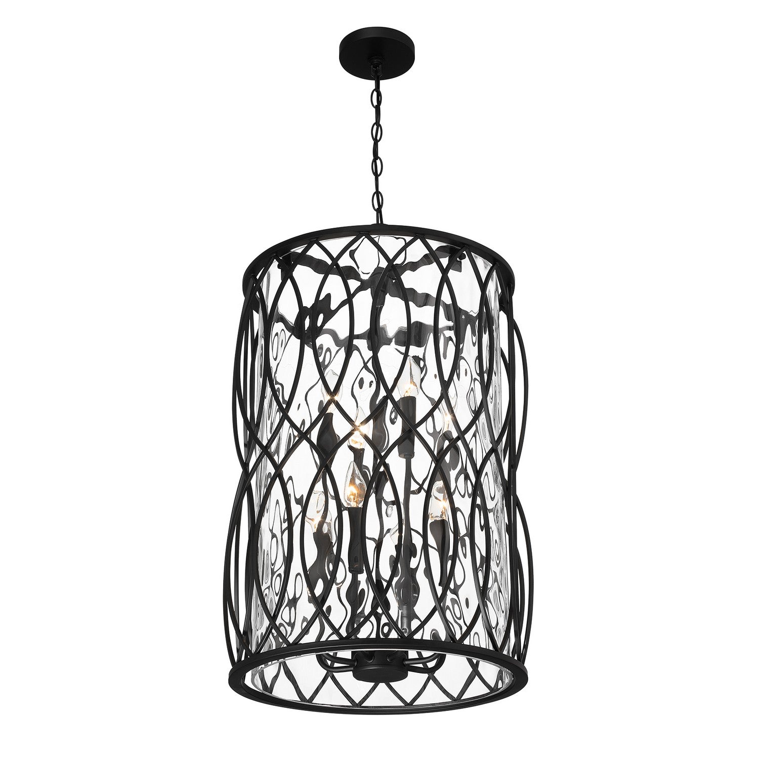 Savoy House - 7-2004-8-89 - Eight Light Pendant - Snowden - Matte Black