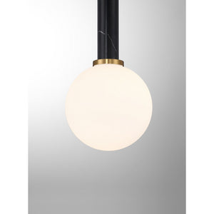 Savoy House - 7-2902-1-263 - One Light Pendant - Callaway - Black Marble with Warm Brass