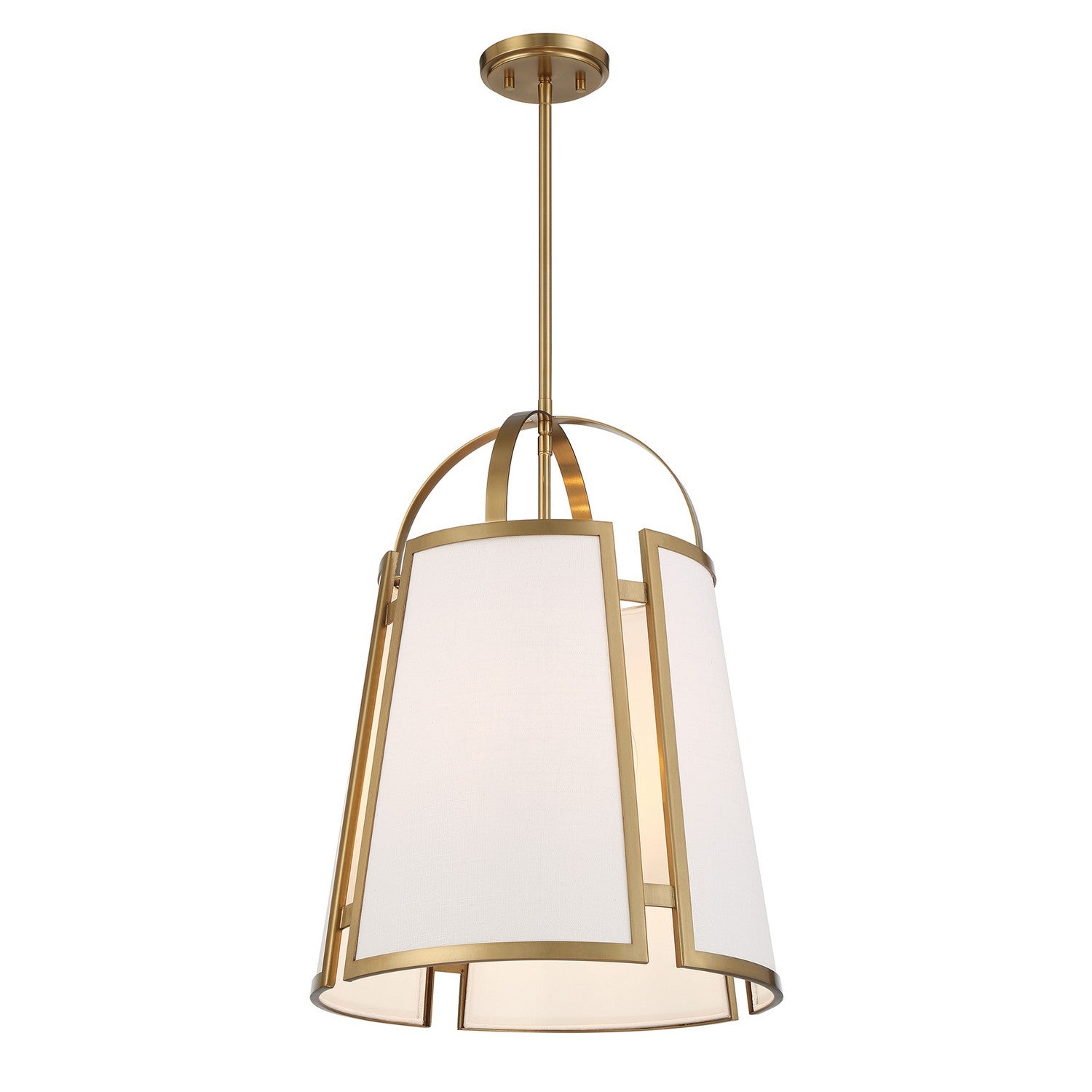 Savoy House - 7-6304-4-322 - Four Light Pendant - Chartwell - Warm Brass