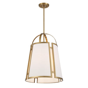 Savoy House - 7-6304-4-322 - Four Light Pendant - Chartwell - Warm Brass