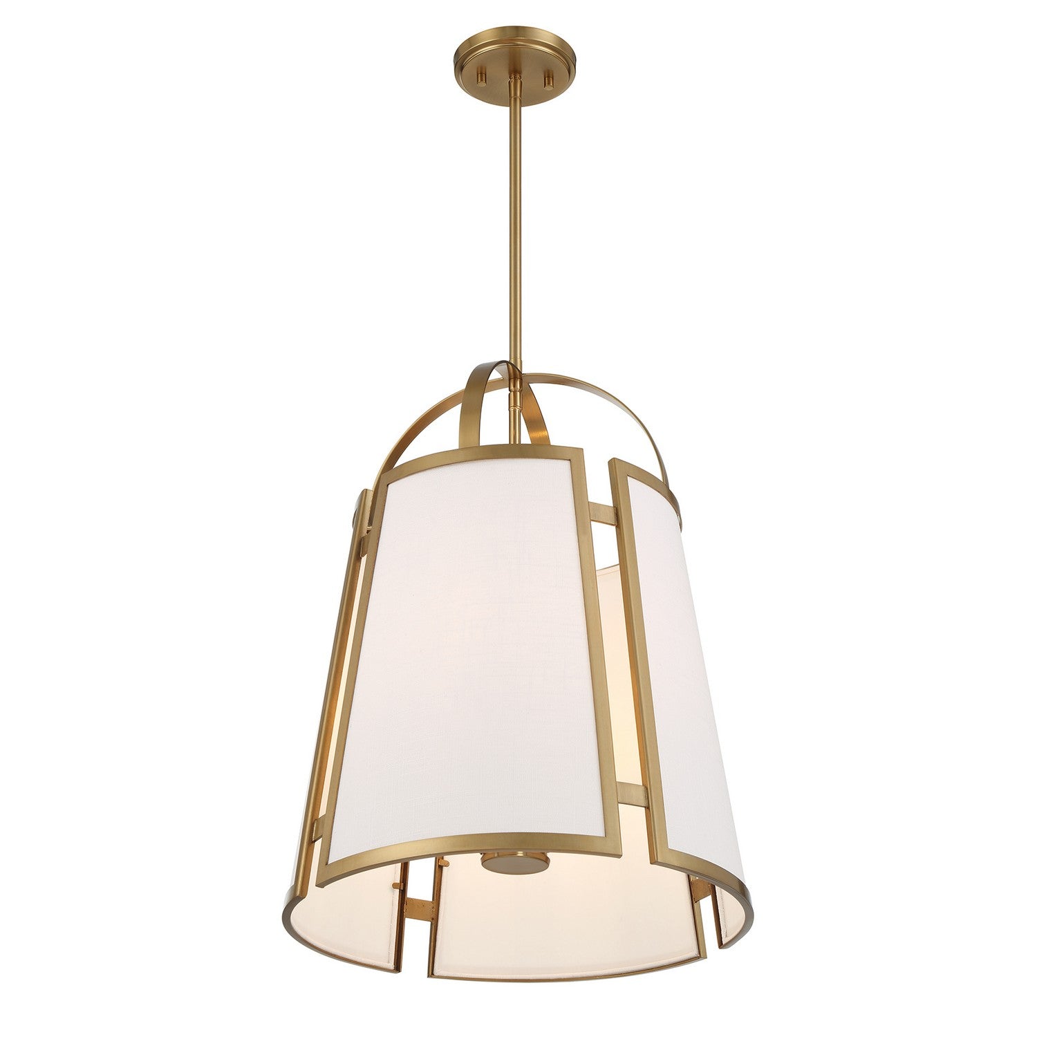 Savoy House - 7-6304-4-322 - Four Light Pendant - Chartwell - Warm Brass