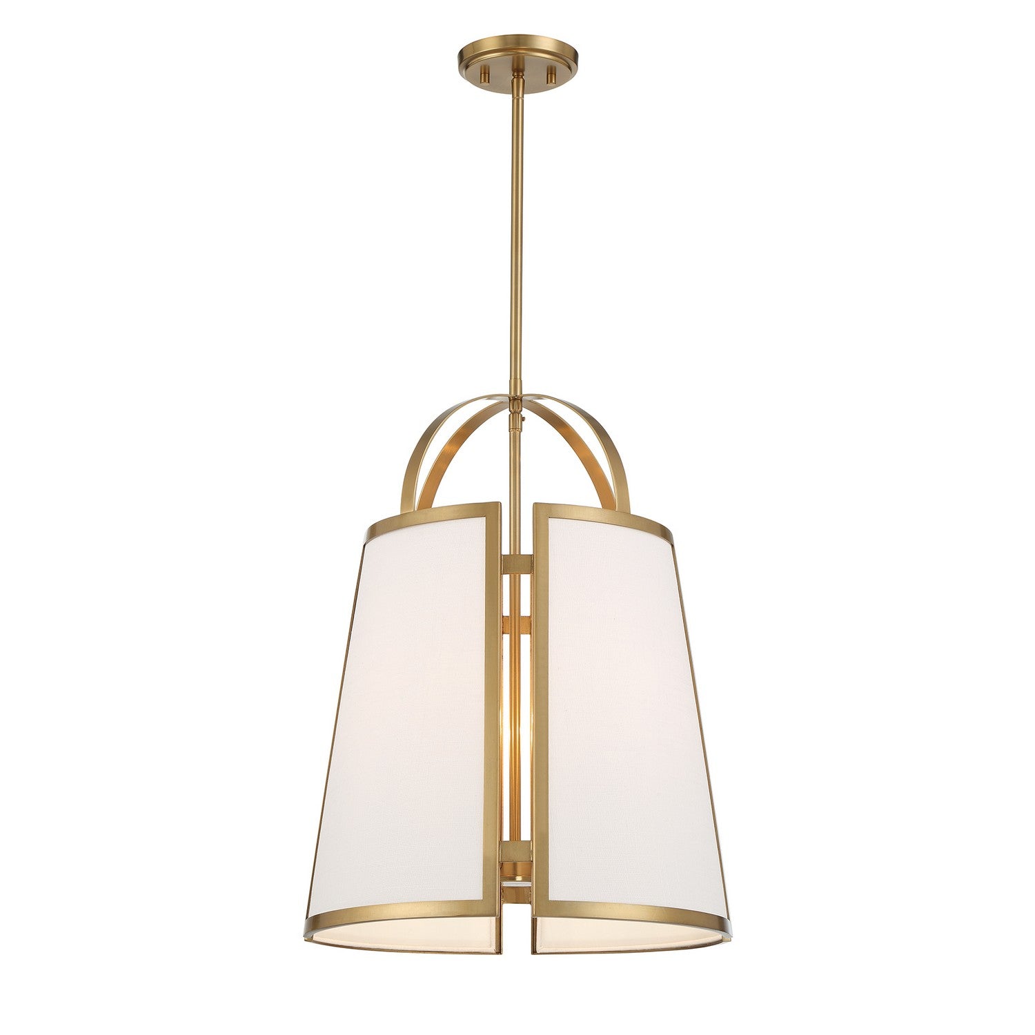 Savoy House - 7-6304-4-322 - Four Light Pendant - Chartwell - Warm Brass