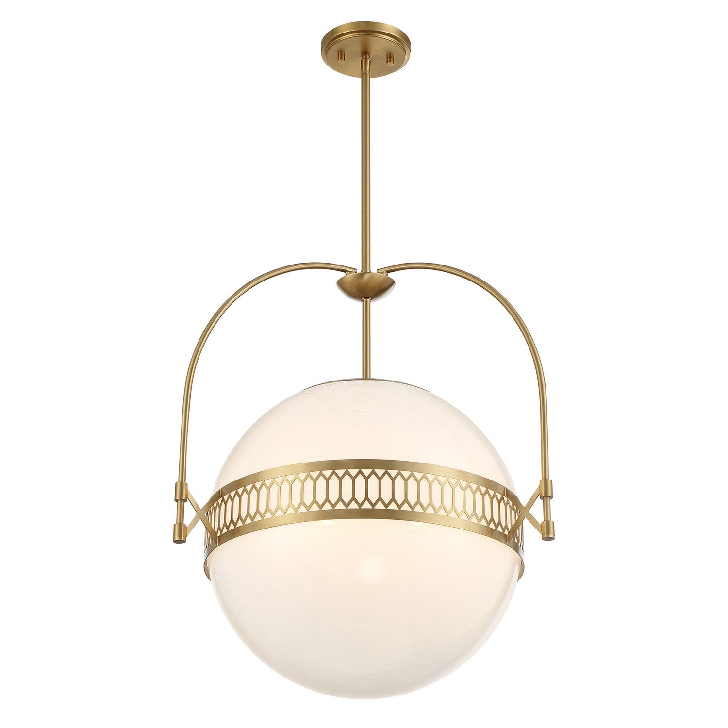 Savoy House - 7-6407-3-322 - Three Light Pendant - Thornhill - Warm Brass