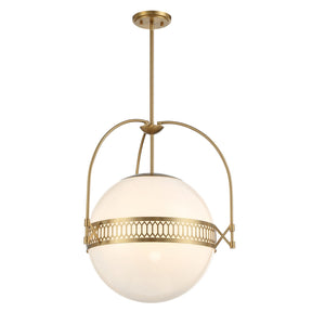 Savoy House - 7-6407-3-322 - Three Light Pendant - Thornhill - Warm Brass