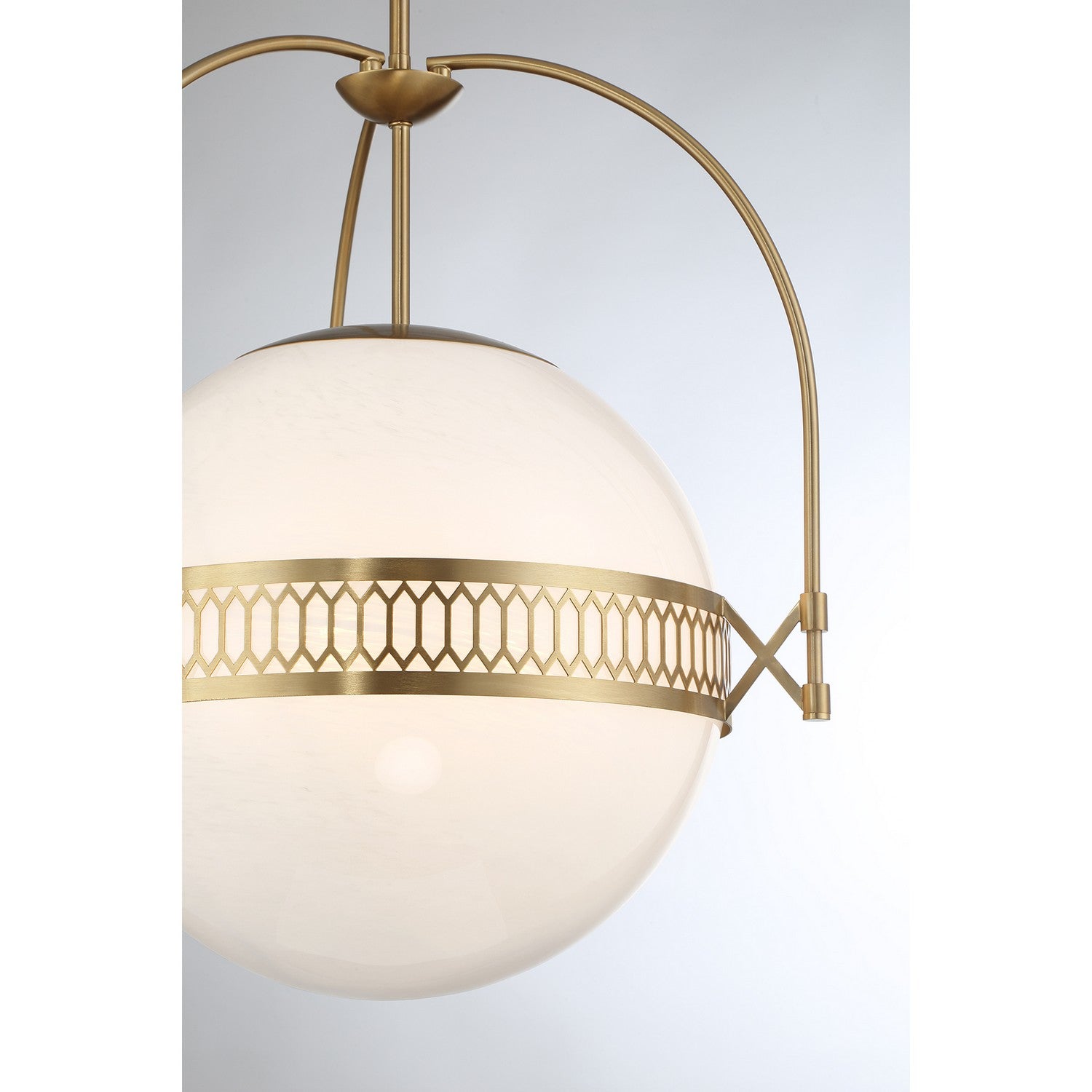 Savoy House - 7-6407-3-322 - Three Light Pendant - Thornhill - Warm Brass