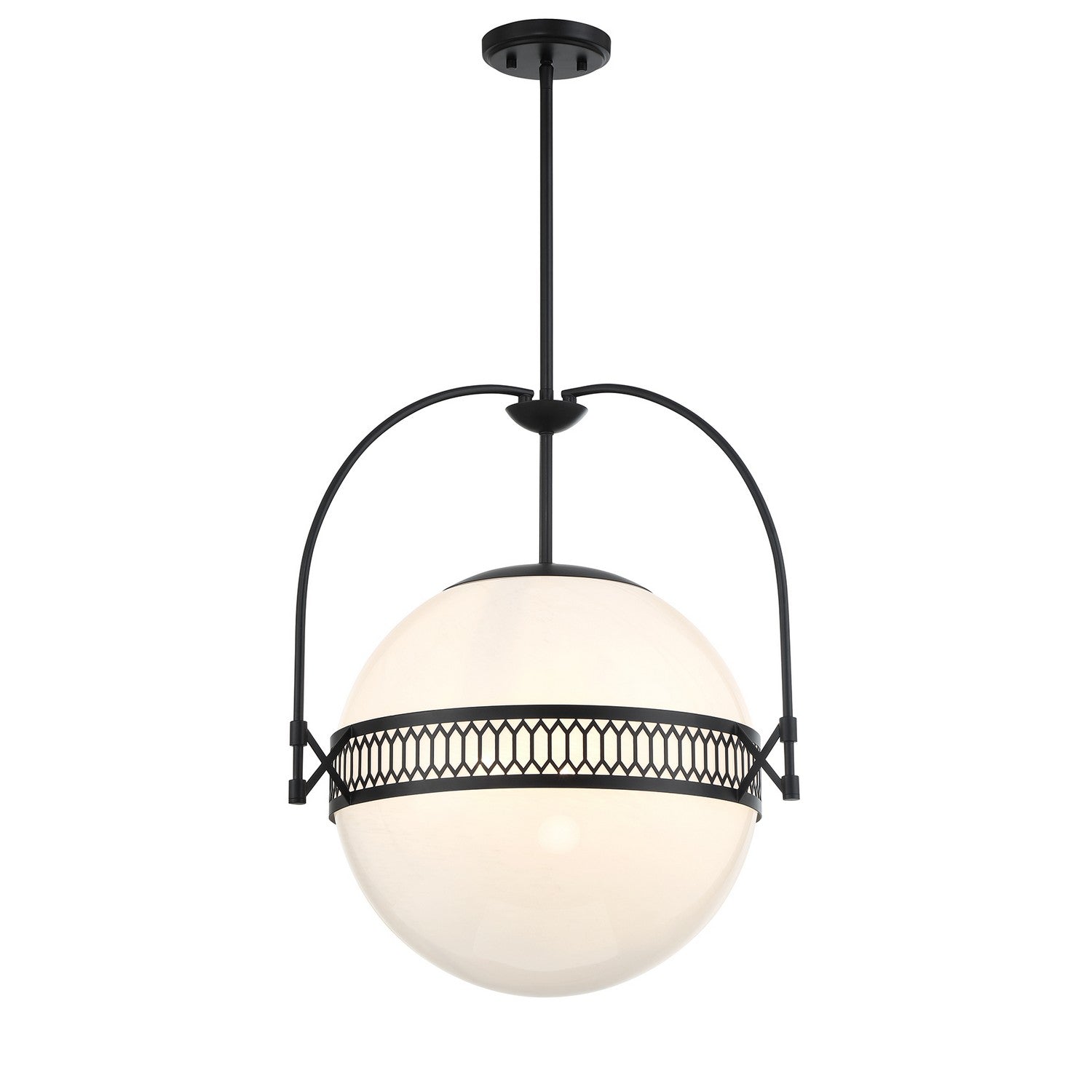 Savoy House - 7-6407-3-89 - Three Light Pendant - Thornhill - Matte Black