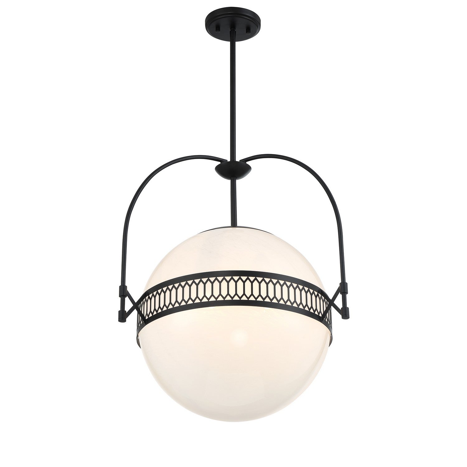 Savoy House - 7-6407-3-89 - Three Light Pendant - Thornhill - Matte Black