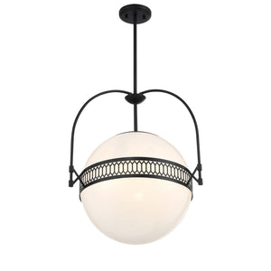 Savoy House - 7-6407-3-89 - Three Light Pendant - Thornhill - Matte Black