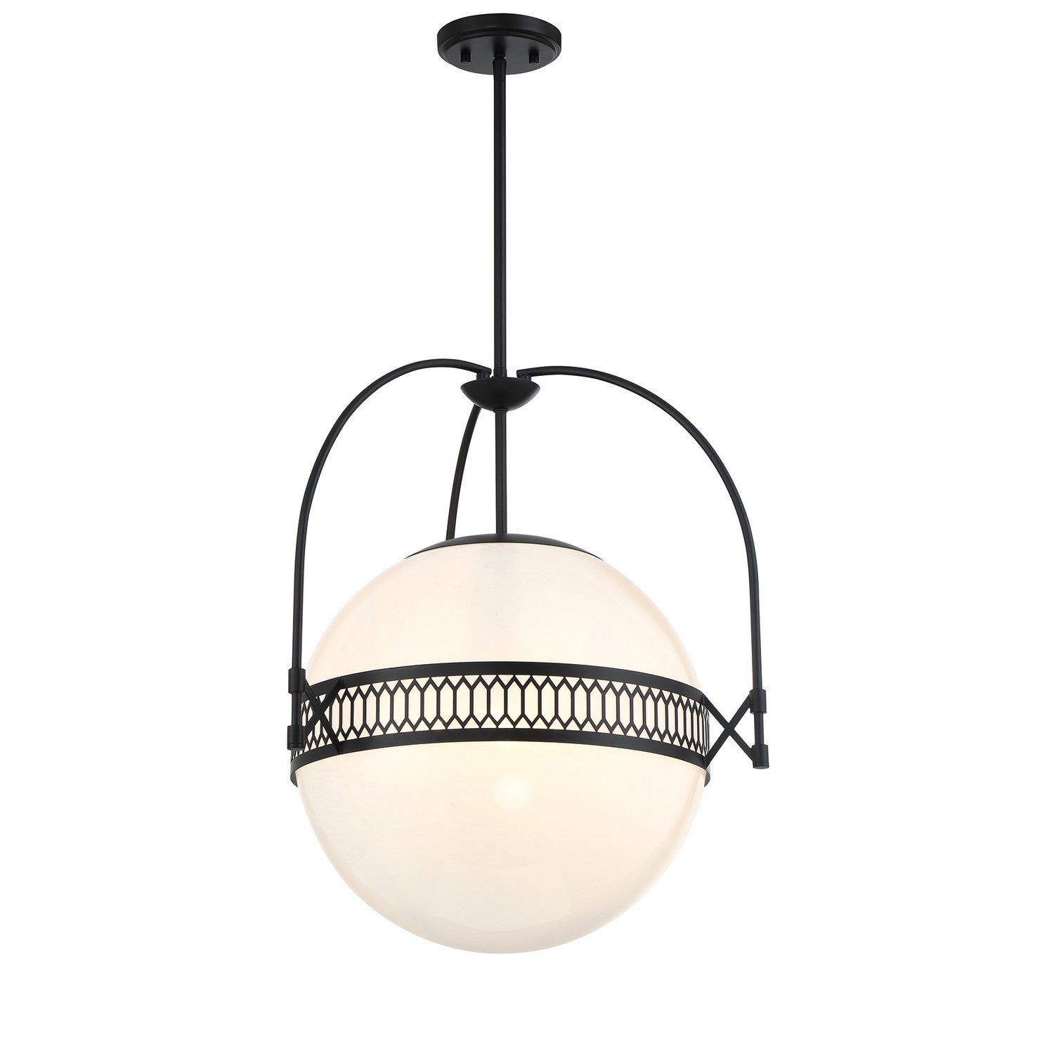 Savoy House - 7-6407-3-89 - Three Light Pendant - Thornhill - Matte Black