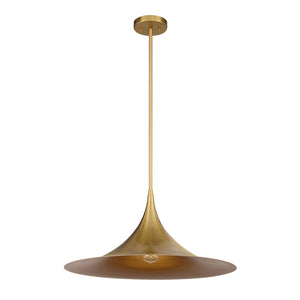 Savoy House - 7-7639-1-322 - One Light Pendant - Bowdin - Warm Brass