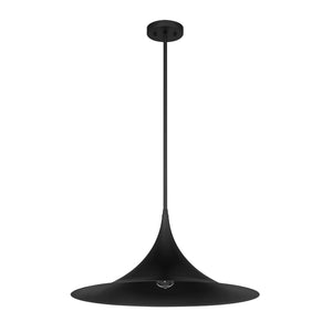 Savoy House - 7-7639-1-89 - One Light Pendant - Bowdin - Matte Black