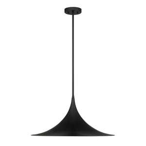 Savoy House - 7-7639-1-89 - One Light Pendant - Bowdin - Matte Black