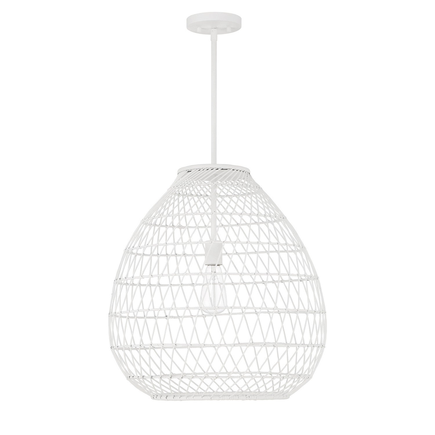 Savoy House - 7-7681-1-83 - One Light Pendant - Maya - Bisque White