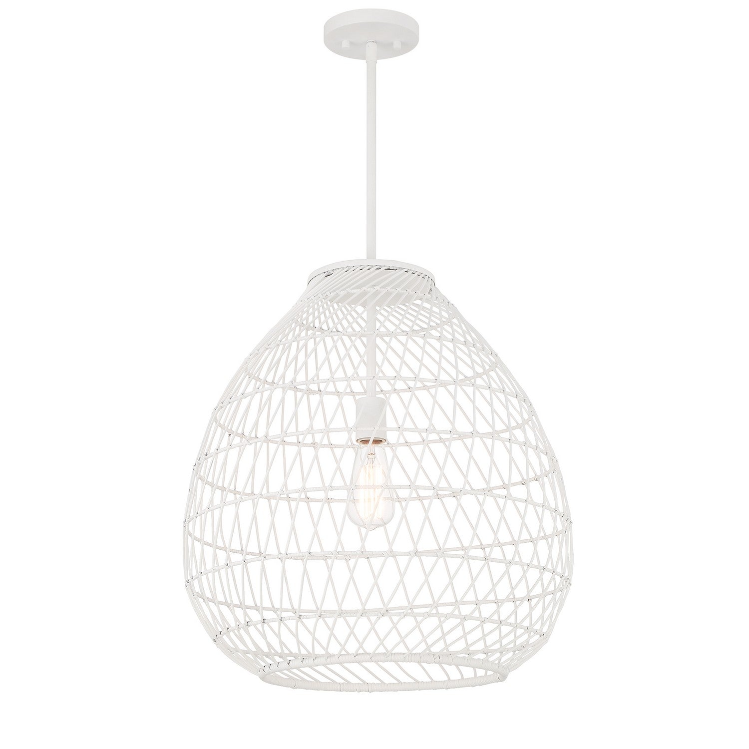 Savoy House - 7-7681-1-83 - One Light Pendant - Maya - Bisque White