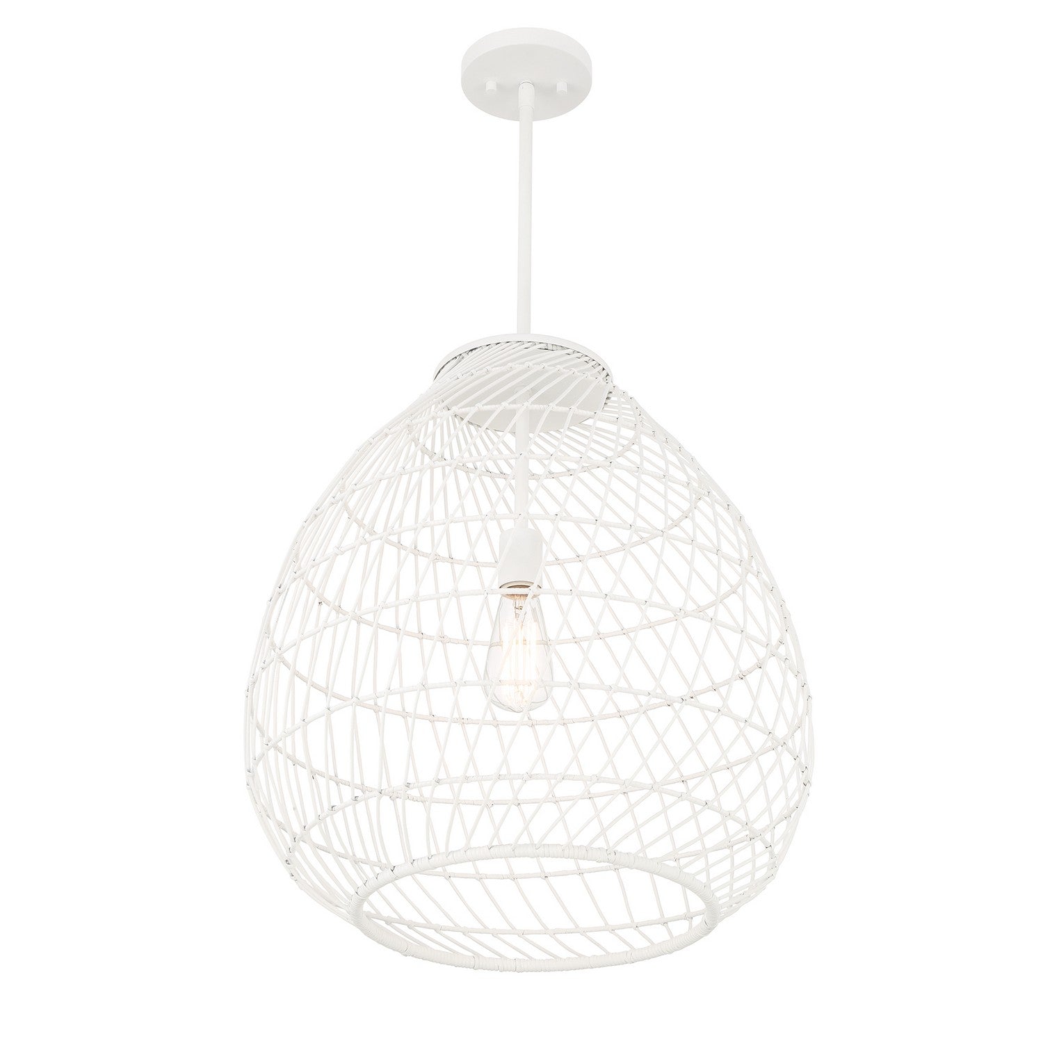 Savoy House - 7-7681-1-83 - One Light Pendant - Maya - Bisque White