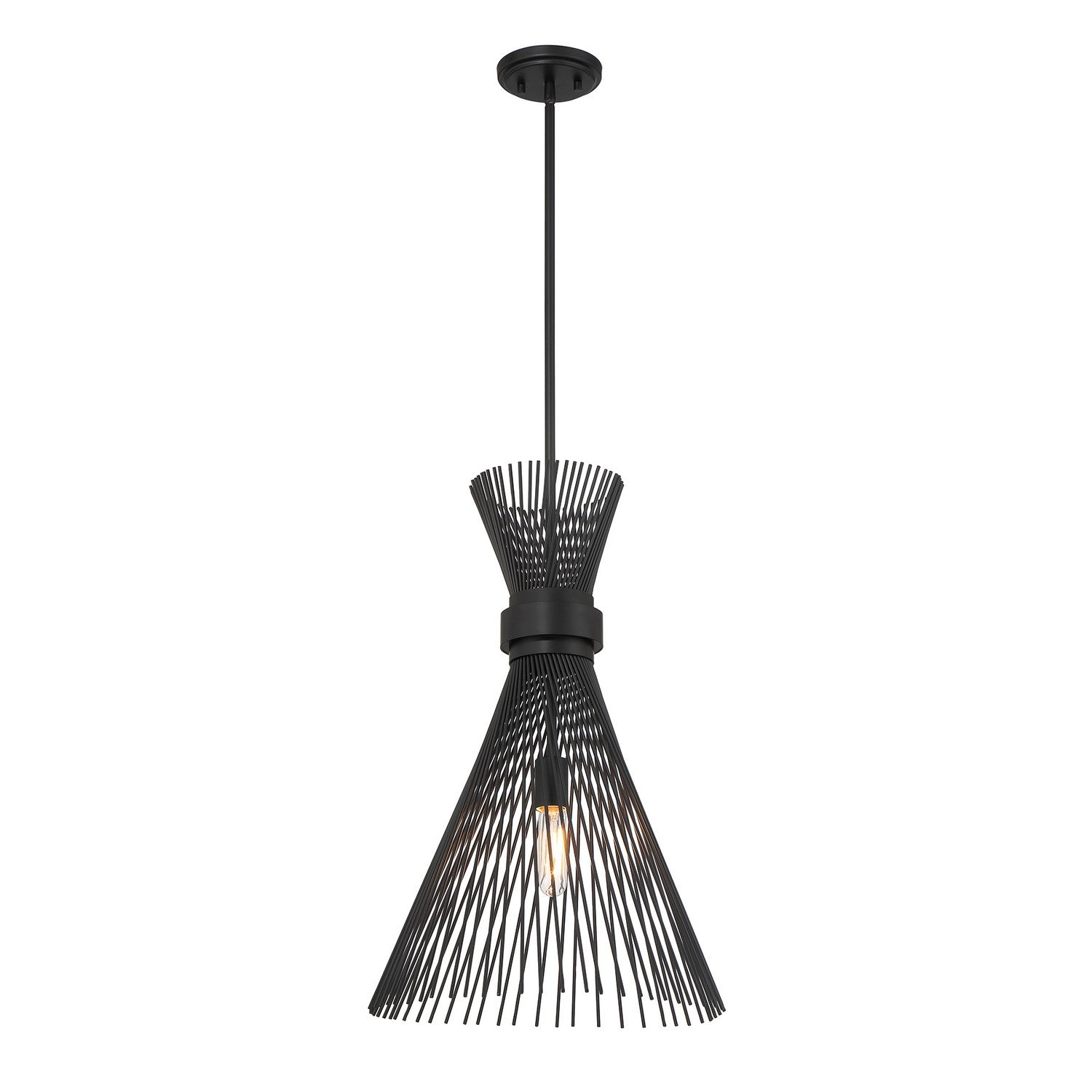 Savoy House - 7-9602-1-89 - One Light Pendant - Longfellow - Matte Black