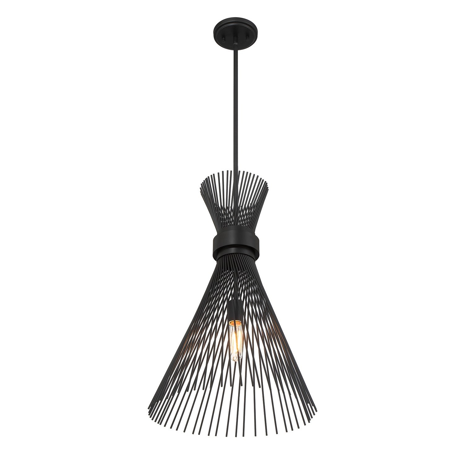 Savoy House - 7-9602-1-89 - One Light Pendant - Longfellow - Matte Black