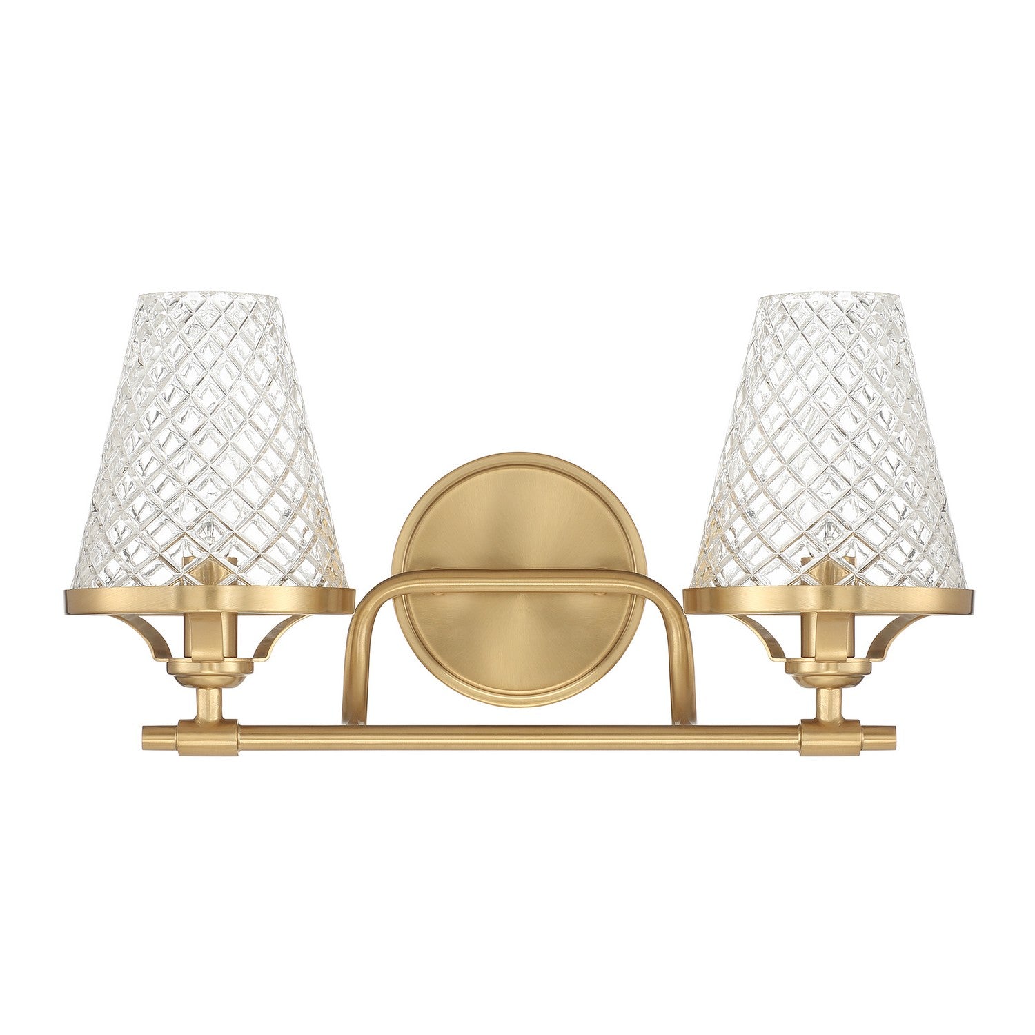 Savoy House - 8-3596-2-322 - Two Light Bathroom Vanity - Candler - Warm Brass