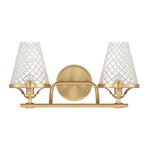 Savoy House - 8-3596-2-322 - Two Light Bathroom Vanity - Candler - Warm Brass