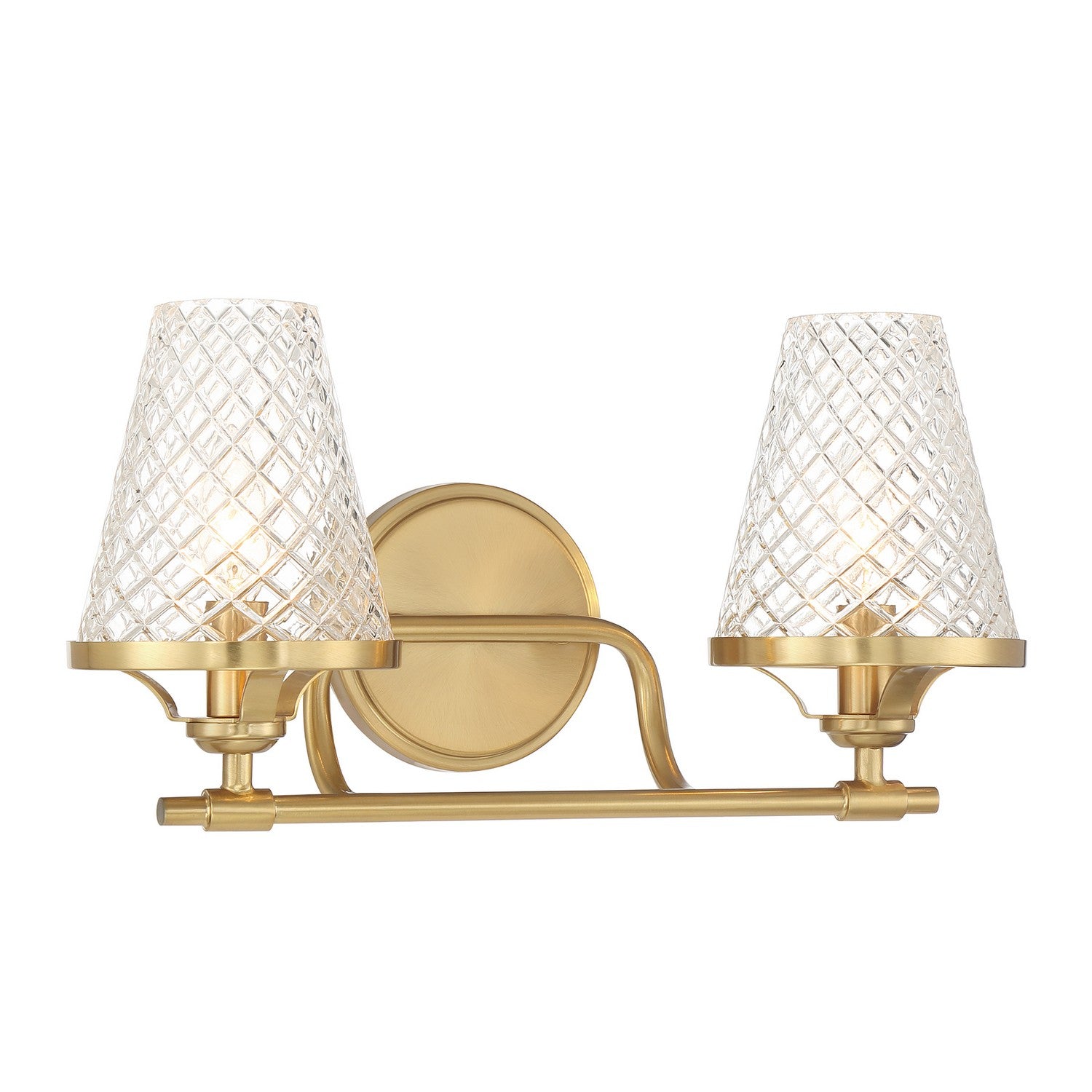 Savoy House - 8-3596-2-322 - Two Light Bathroom Vanity - Candler - Warm Brass