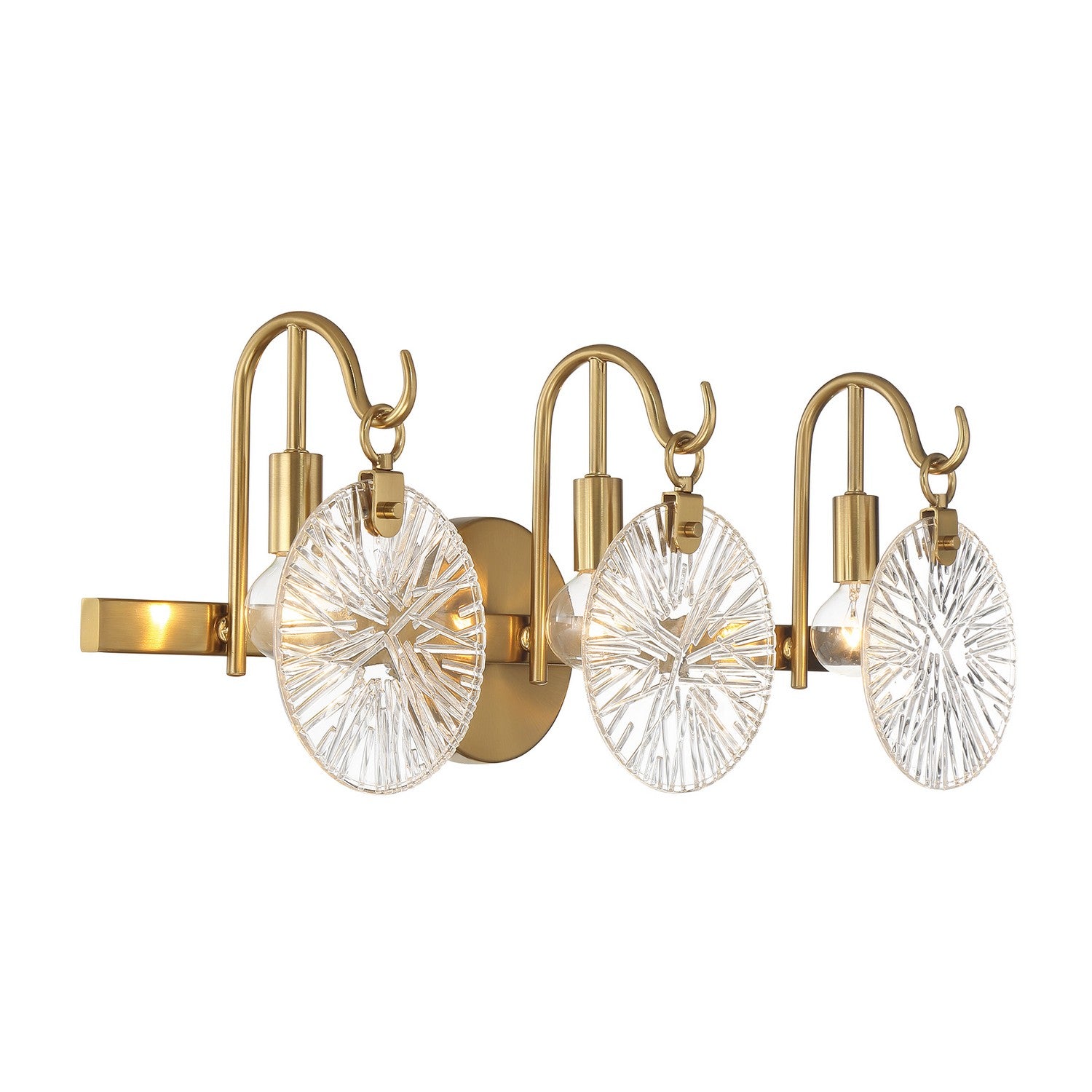 Savoy House - 8-3981-3-322 - Three Light Bathroom Vanity - Addison - Warm Brass